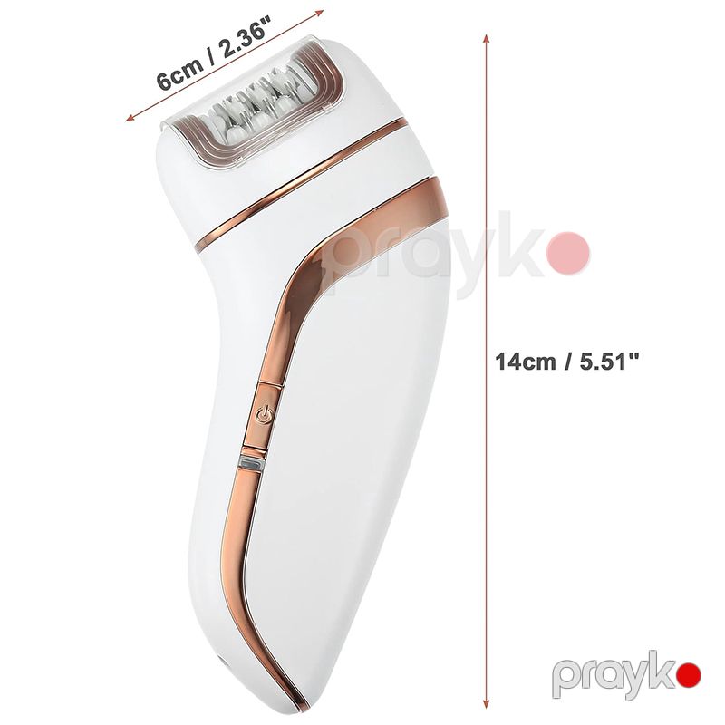 Croiner 3-ü Bir Arada Qadın Epilatoru Elektrikli Simsiz Gold Epilator Qadınlar Üçün Təkrar Doldurula Bilən Portativ Epilator Erqonomik Kompakt Dizayn — Usturalar, trimmerler və epilyatorlar, Bakı (6)
