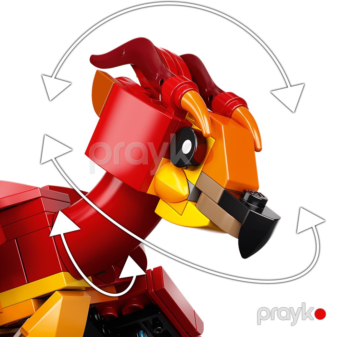 Harry Poter Lego Constructor Oyuncaq Fawkes Phoenix Dambldore, Harry Potter Constructor Bloklar 606, No.99917 — Oyuncaqlar, Bakı (5)