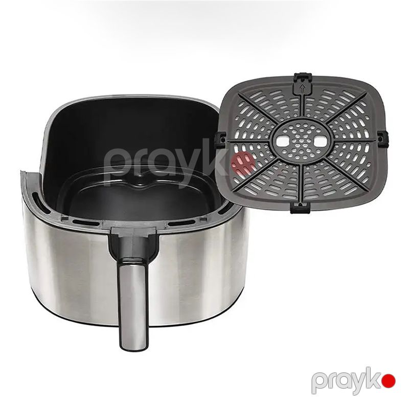 Enerjiye Qənaət Edən Sokany Elektrikli Gümüş Hava Fritözü İstiyə Davamlı Air Fryer 6L Tutuna Malik Ağıllı Hava Fritözü — Digər mətbəx texnikası, Bakı (4)