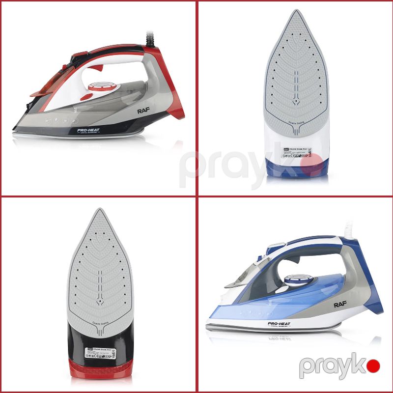 Peşəkar RAF Elektikli Buxarlı Ütü Yapişmaya Qarşı Özəlliyi İlə 2200W Gücündə Professional Anti-calc Keramik Ütü — Ev texnikası, Bakı (5)