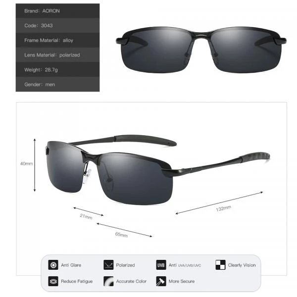 Aoron HD-Vision polyarizasiyalı effektli günəş eynəyi — Mallar, Bakı (3)