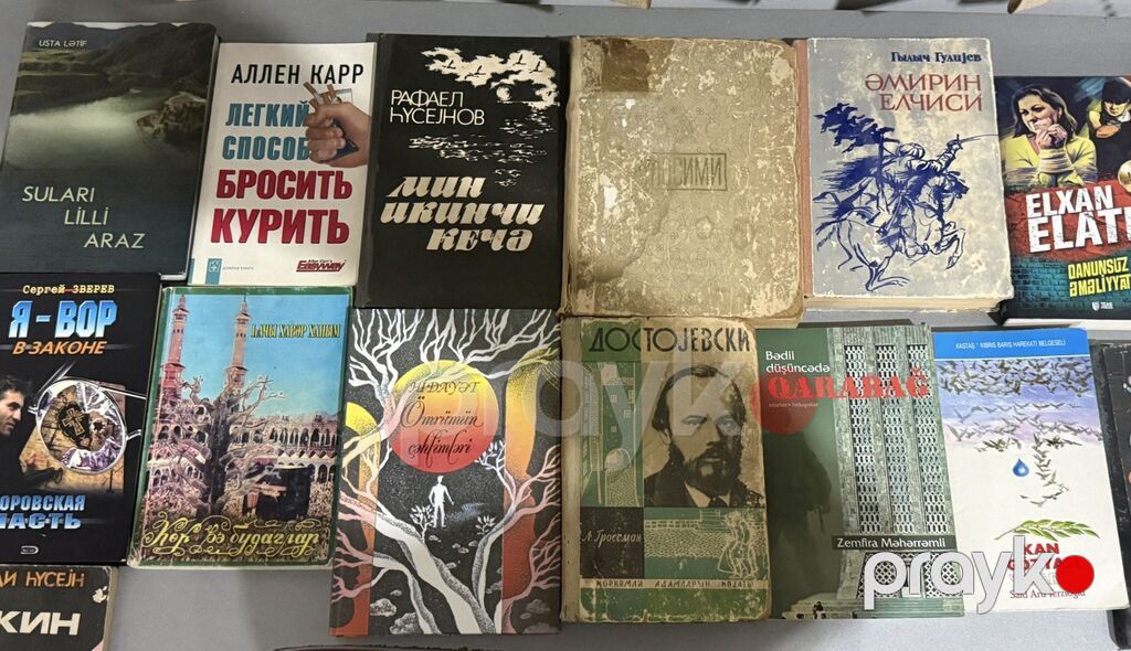 Müxtəlif janrlarda kitab toplusu Satışda azərbaycan, rus və türk — Kitablar, Bakı (2)