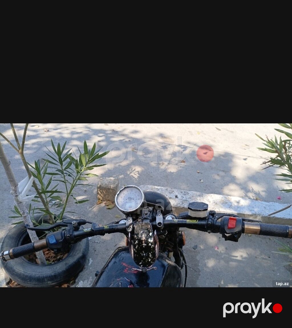 Kafe-reyser üslubunda yığılmış yol motosikleti - Çərçivə: boru tipli — Motosikletlər, Sumqayıt (3)