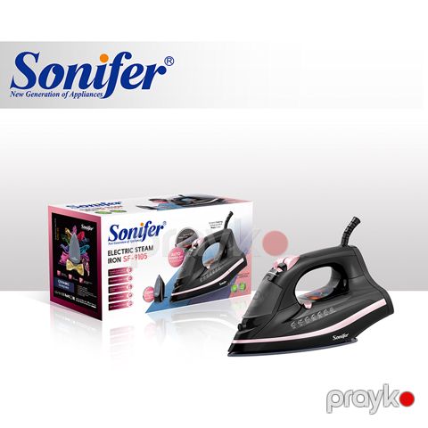 Sonifer SF-9105 Elektrikli Buxarlı Ütü Keramika Altlıqlı Buxarlı Ütü 2200W — Bakı