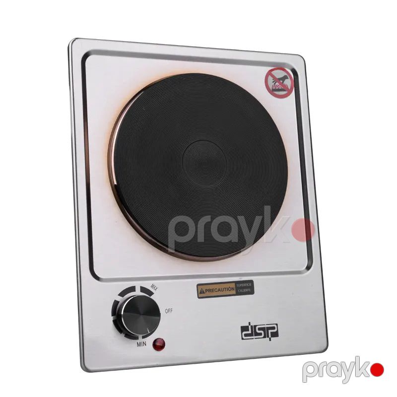 DSP Elektrik Sobası 1500W Gücündə Tək Ocaqlı Elektrikli Soba 185 MM Diametrli Paslanmaz Polad Stolüstü Plitə — Plitələr, Bakı (2)