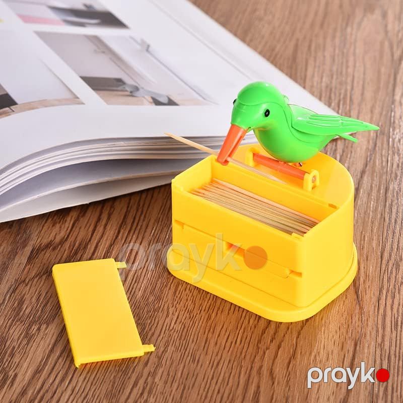 Quş Formalı Diş Çubuğu Dispenseri Avtomatik Diş Çubuğu Tutucusu Masaüstü Diş Çubuğu Kürdan Diş Çöpü Saxlama Qabı 2 eded — Qablar və mətbəx əşyaları, Bakı (4)