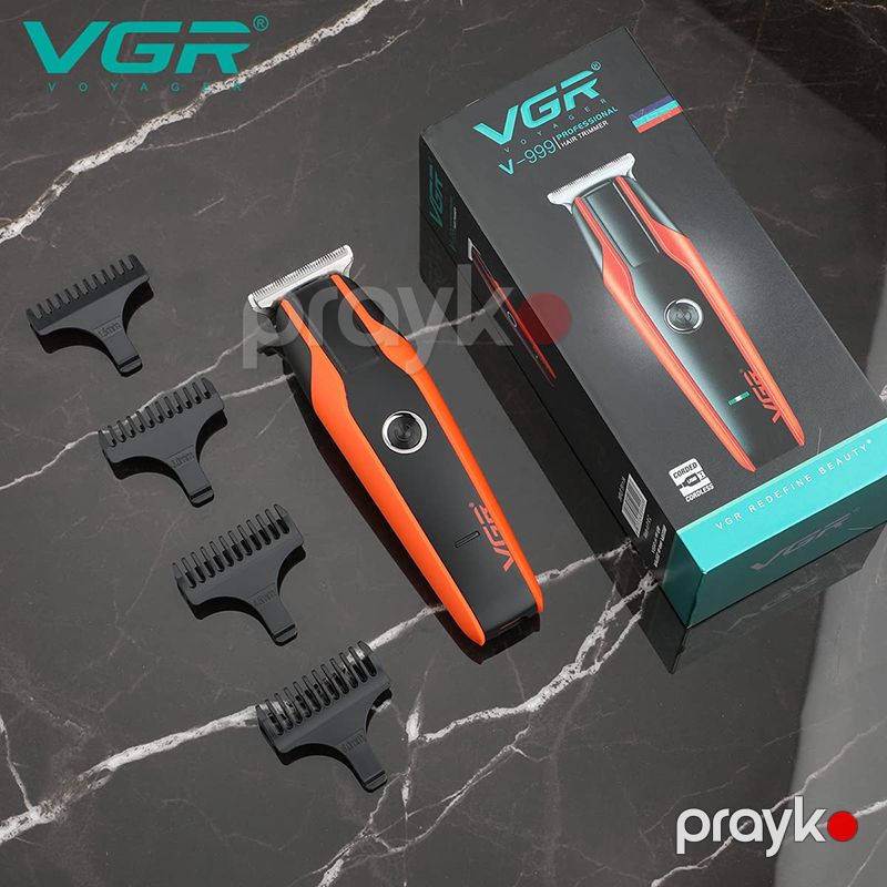 Professional VGR Saç Saqqal Çəsici Paslanmaz Polad Trimmer VGR Qırmızı Rəngli Saç Kəsici Maşın — Usturalar, trimmerler və epilyatorlar, Bakı (6)
