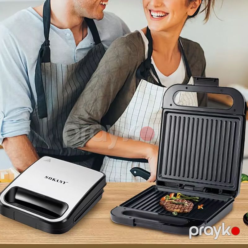 Sokany SK-BBQ-851 Çoxfunksiyalı Elektrikli Toster Sandviç Biftek İzgaralar Hazırlayıcı Toster 1400 W — Toster və vaflyasıcı, Bakı (4)