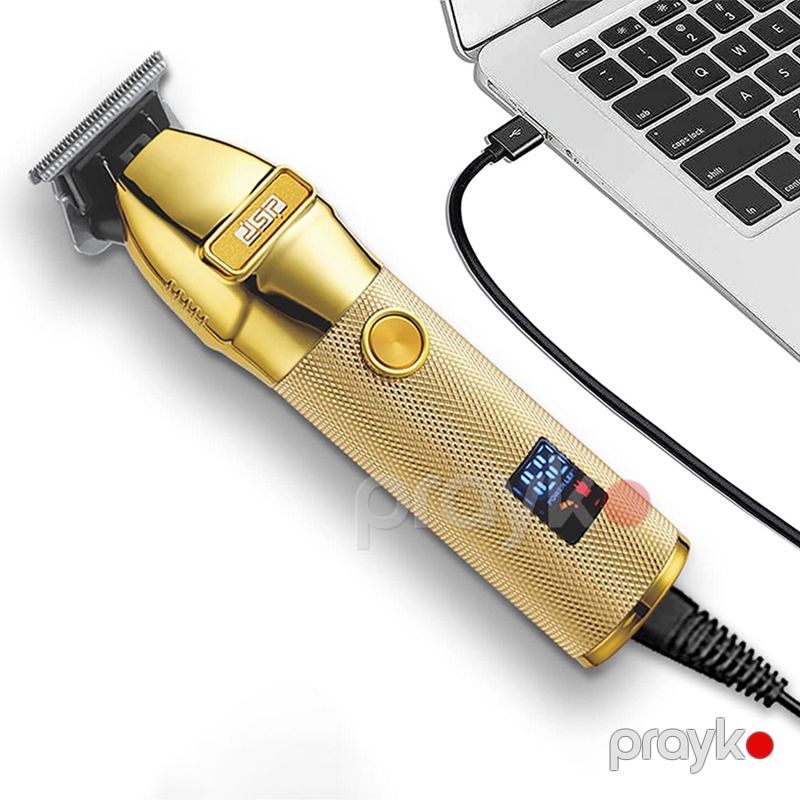 Professional Elektrikli DSP Saç Kəsici Güclü Bərbər Saç Təraş Maşını Təkrar Doldurulan Led Ekran T Trimmer — Usturalar, trimmerler və epilyatorlar, Bakı (6)
