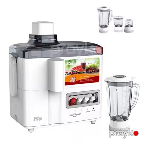 Winning Star ST-5370 Çoxfunksiyalı 4-ü 1 Arada Blender Üyüdücü Şirəçəkən Başlıqlı Blender 350W Gücündə — Bakı