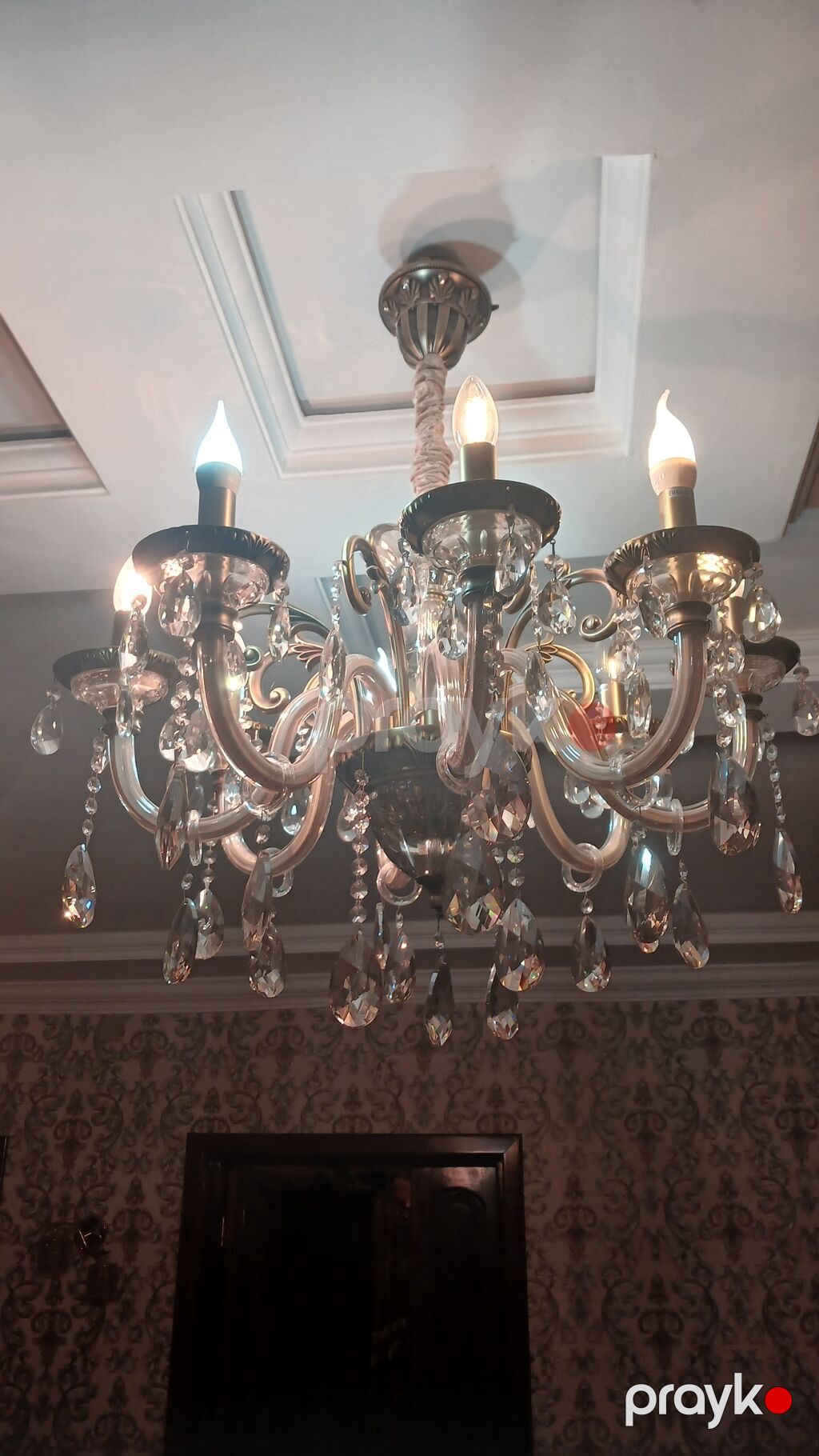 Çılçıraq, 8 lampa, Metal — Tavan is?qlar? v? cilc?raqlar, Gəncə (3)