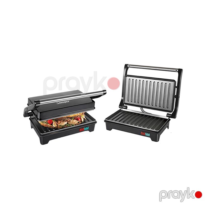 Sonifer SF-6098 Yüksək Keyfiyyətli Toster Çoxfunksiyalı Qril Sendvic Maşını 750W — Toster və vaflyasıcı, Bakı (3)