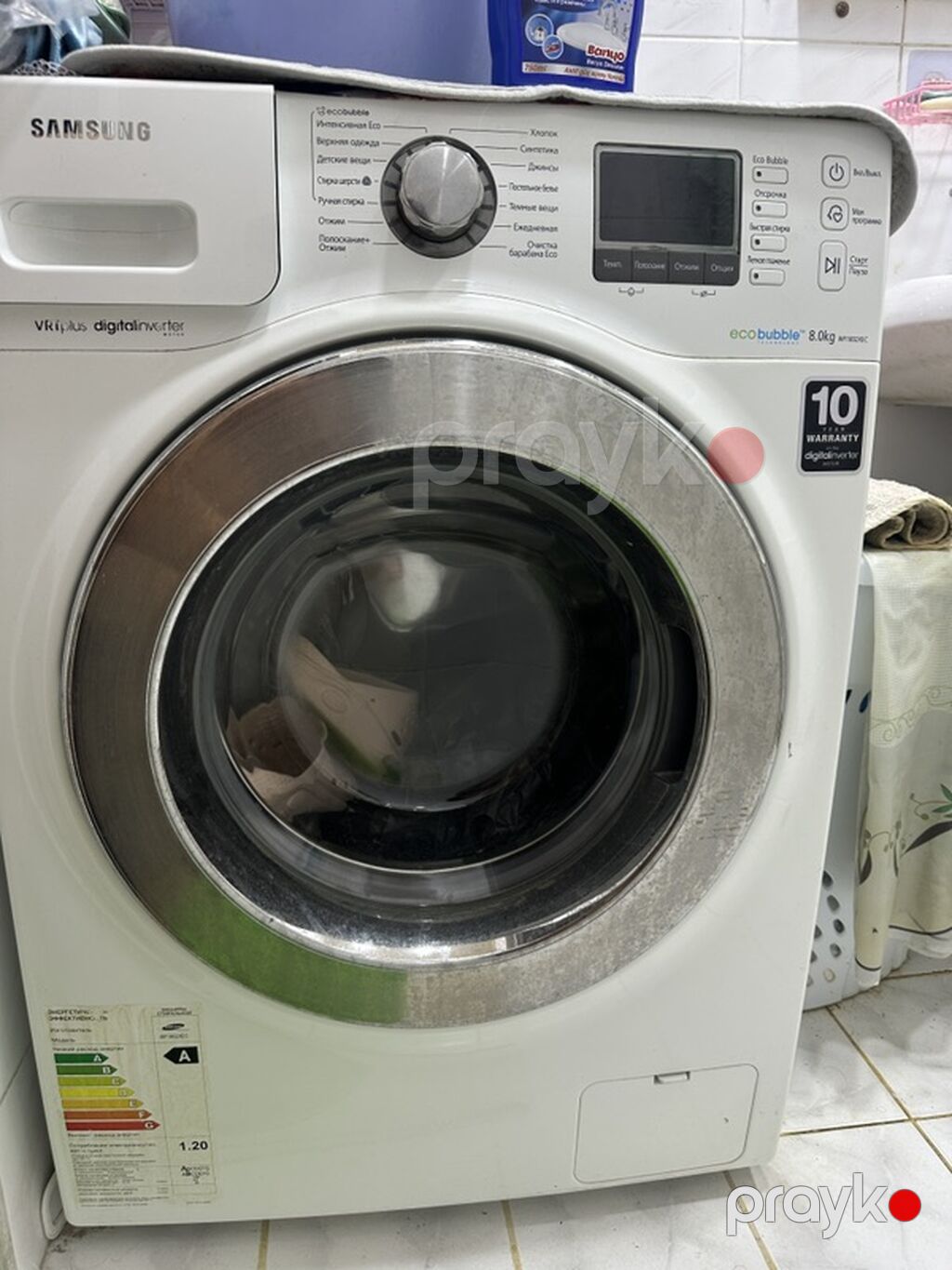 Samsung EcoBubble paltaryuyan maşın – 8 kq 2 ci əl işlək vəziyətdədir — Çamaşır maşınları, Bakı (3)
