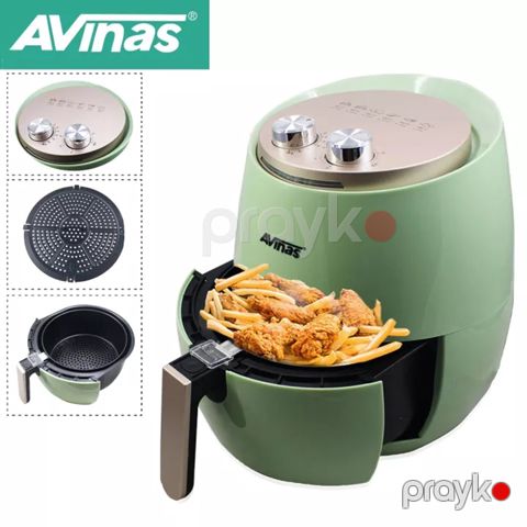 Yüksək Keyfiyyətli Avinas Elektrikli Fritöz 5.5L 2000W Gücə Məxsus Yağsız Firi Qızartma Qazanı Çoxfunksiyalı Fritöz — Bakı