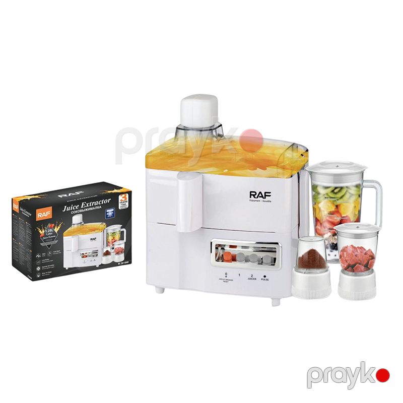 4-IN-1 Şirəçəkən RAF 1.25L R.2819W - 220V Mətbəx Kombaynı RAF R.2819 Şirəçəkən RAF R.32819W R.2819 700W — Digər mətbəx texnikası, Bakı (6)