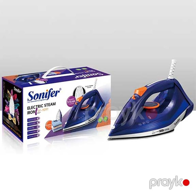 Sonifer SF-9097 2200 Watt Gücündə Temperatur Nəzarətli Elektrikli Buxar Ütüsü Professional Masaüstü Ütü — Ev texnikası, Bakı (3)