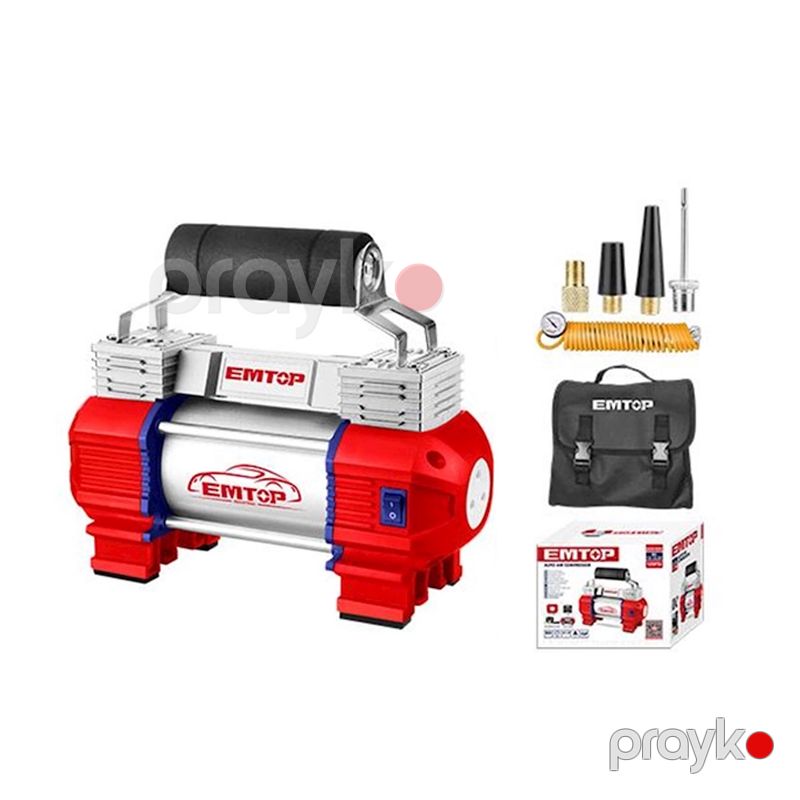 Avtomobil Kompressoru Emtop 12V Qırmızı EAAC4501 Hava Kompressoru — Ehtiyat hissələri və aksesuarlar, Bakı (2)