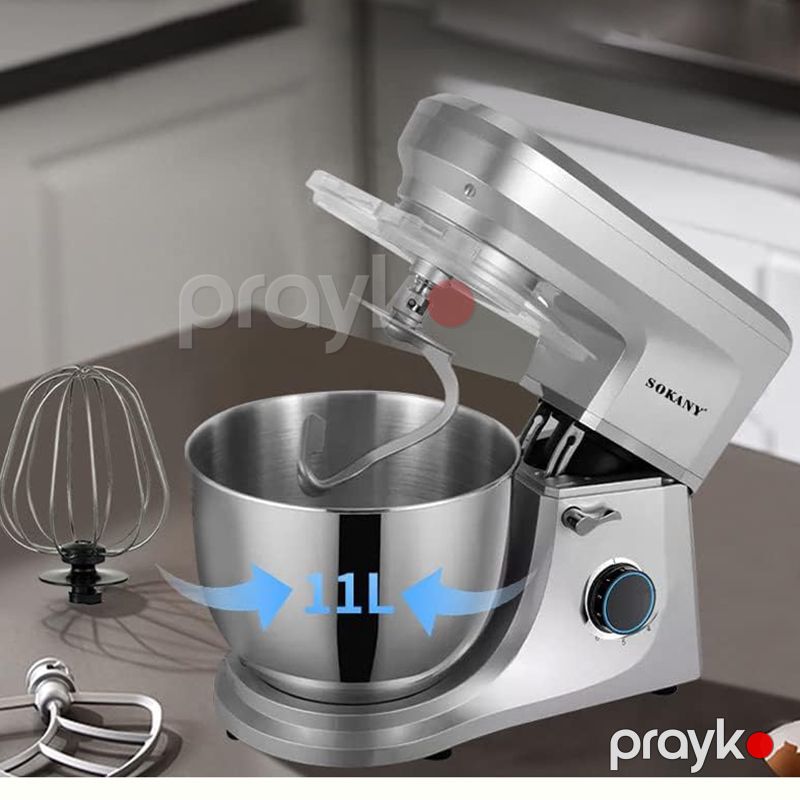 Sokany SK-269 Çoxfunksiyalı Mikser Xəmir Yoğuran Maşın Xəmir Qarışdıran 1700W — Blenderlər, xırdalayanlar və mikserlər, Bakı (5)
