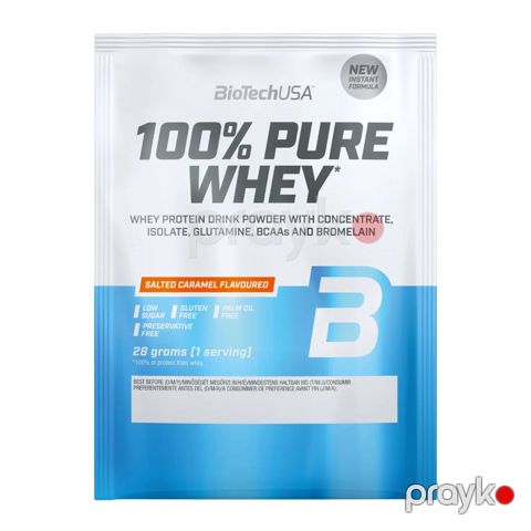 Protein BioTechUSA Pure Whey Salted Caramel, zərdab, duzlu karamel, 1000 q, 35 əd — Bakı