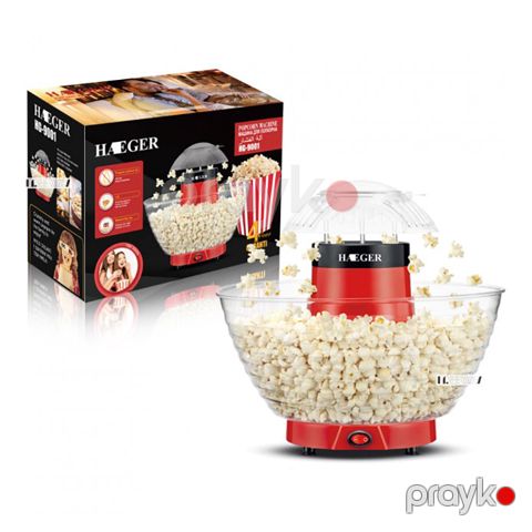 Elektrikli Popcorn Aparatı Haeger HG-9001 1200W Mini Popcorn Hazırlayan Aparat — Bakı