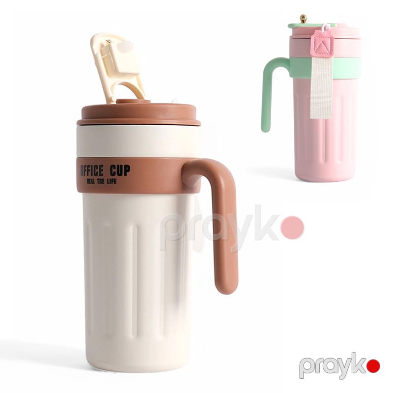 Office cup Dəmir termos 600ml Heal the life termos qab Tutacaqlı Qəhvə termosu — Termos və termoş, Bakı (5)