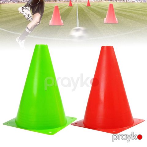 2 Parça Plastik Futbol İpləri Futbol Basketbol Məşqi Külək Əleyhinə Konus Baryeri Futbol İpləri — Bakı