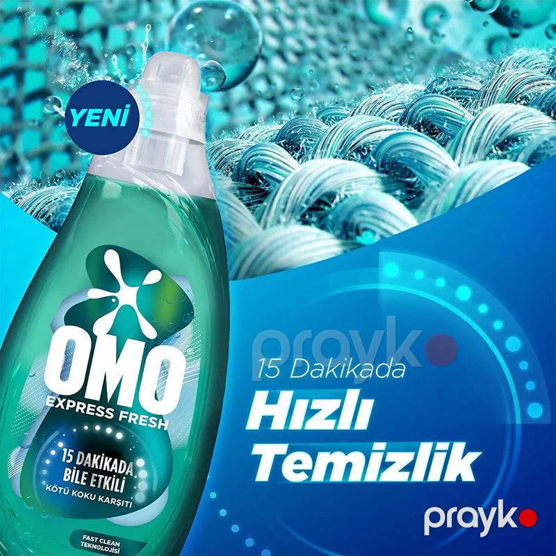 Omo Express Fresh Pis Qoxuya Qarşı 1.480 Ml Təzə Kimi Ağ və Rəngli Geyimlə Üçün Maye Yuyucu Beyaz Renkliler Deterjanı — Mallar, Bakı (2)