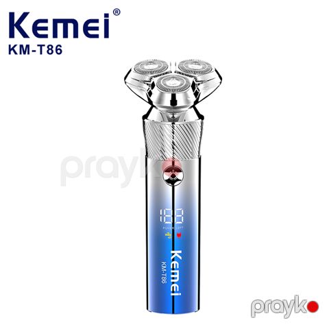 Kemeı KM-T86 - Ülgüc USB ilə Şarj Edilə Bilən Ülgüc Professional Ülgüc Maşını Üç Bıçaqlı Ülgüc Elektrikli Üz Qırxma Maşını — Bakı