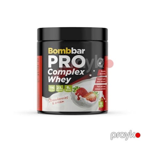 Protein Bombbar Pro Complex Whey Strawberry/Cream 450 q — Bakı