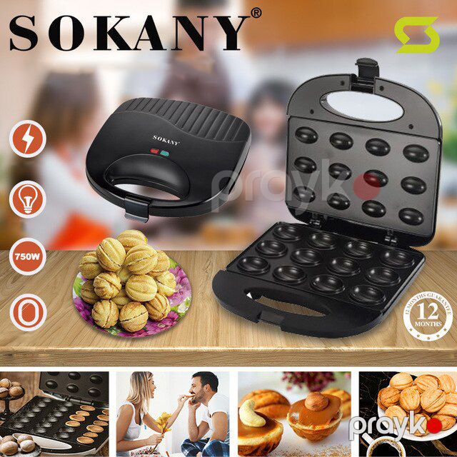 1400W Gücə Məxsus Sokany Elektrikli Toster LED İşıqlı Paslanmaz Polad Şirniyat Tosteri Keks Bişirmə Maşını — Toster və vaflyasıcı, Bakı (6)