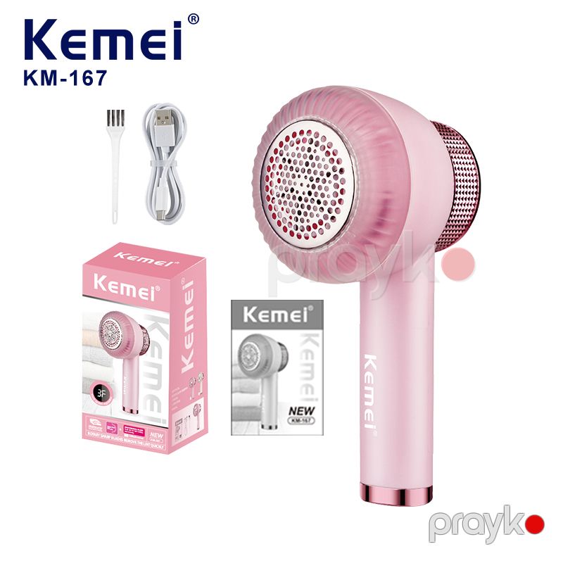 Kemei KM-167 - Tiftik Təmizləyici Parça Sviter Tımizləmə Maşını 3 Ötürücülü Yüksək Sürətli Tiftik Təmizləyicisi — Mallar, Bakı (6)