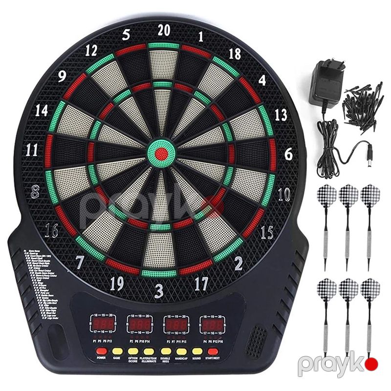 Elektron Dart Lövhəsi Rəqəmsal Yumşaq Uclu Dart Lövhəsi 6 Dart iynəsi ilə LED Ekran asma dart — İdman, hobi, istirahət, Bakı (4)