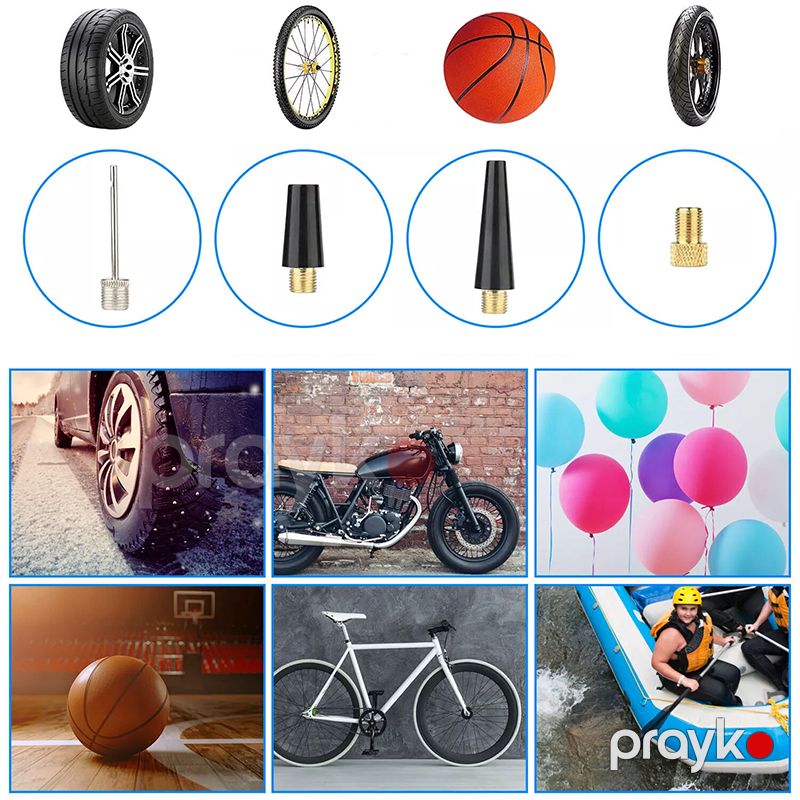 Avtomobil Velosipedi Motosiklet Topu üçün 12V Simsiz Avtomobil Nasos LED Təkər Pompası Portativ Hava Kompressoru USB Şarj cihazı — İdman, hobi, istirahət, Bakı (7)