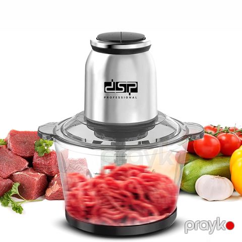 DSP KM4102 Elektrikli Mətbəx Doğrayıcı 250w 2.0Ltr Həcimli Şüşə Qida Doğrayıcı 2 Sürətli Doğrayıcı Blender 28000 RPM — Bakı