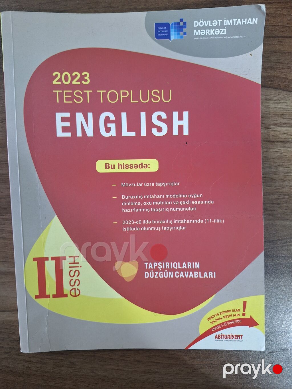 Məhsul: 2023 “Test Toplusu – English” (DİM) – I və II hissə — Kitablar, Bakı (3)