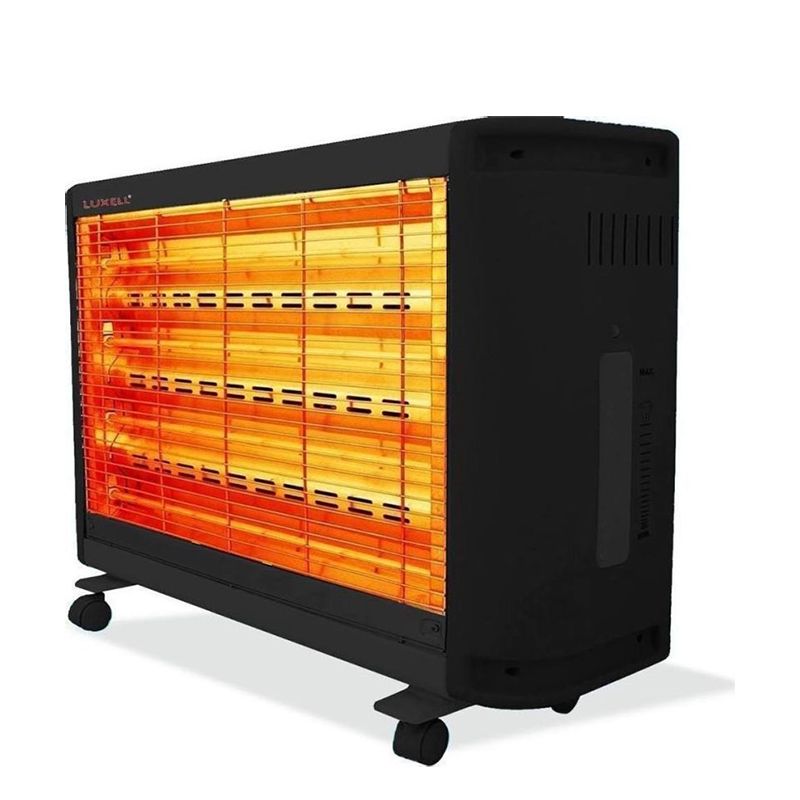 Luxell LX-2811 Elektrikli Qızdırıcı 4 Kvars Borulu Döşəmə Qızdırıcısı Şömine İnfraqırmızı Luxell Qızdırıcısı Kumtel — Isıtıcılar və isı ventilatorları, Bakı (2)
