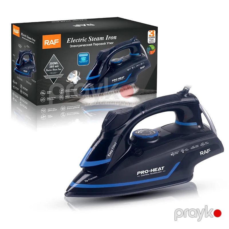 Elektrikli Buxar Ütüsü Davamlı Buxar Özəlliyi İlə Pro Heat 2400W Gücündə Buxarlı Ütü 360ml — Ev texnikası, Bakı (6)