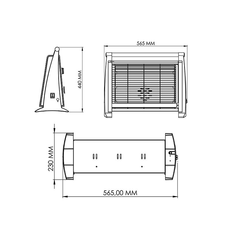 Elektrikli Qızdırıcı Kumtel LX-2832 1500 Watt Soba — Isıtıcılar və isı ventilatorları, Bakı (4)