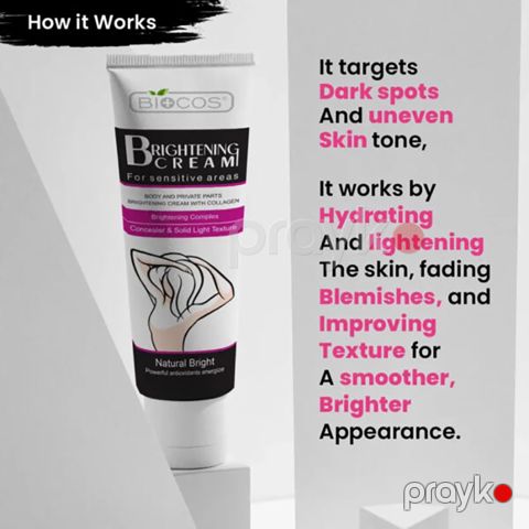 Biocos Whitening Cream for Sensitive Areas – Həssas Bölgələr üçün Ağardıcı Krem (40 ml) — Bakı