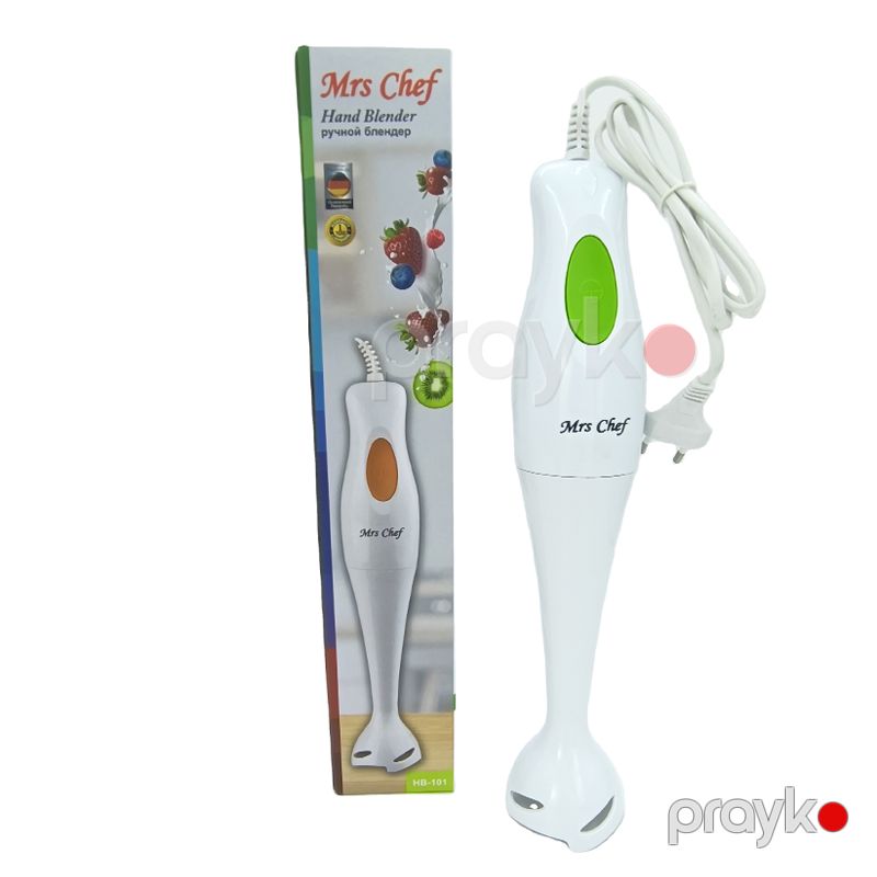 Mrs Chef HB-101 - Əl Blenderi Çoxfunksiyalı Əl Blenderi Plastik Yüksək Keyfiyyətli Mətbəx Texnikası — Blenderlər, xırdalayanlar və mikserlər, Bakı (6)
