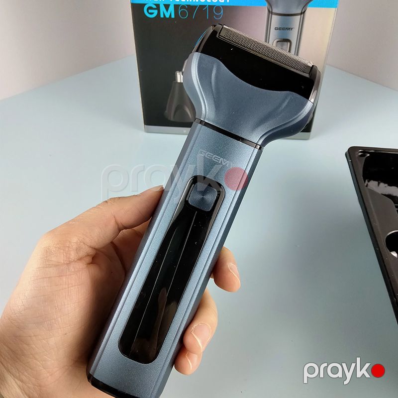 Geemy GM-6719 3-ü 1-də Saç Saqqal Təraş Maşını Burun, Qulaq Qırxan Yüksək Keyfiyyətli Trimmer — Usturalar, trimmerler və epilyatorlar, Bakı (5)