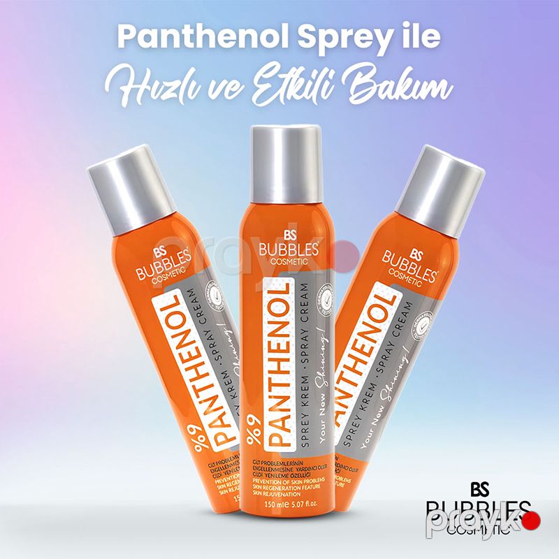 Bs Bubbles Cosmetic Panthenol Sprey Krem 150ml Bütün Dəri Tipləri Üçün Ağardıcı Effektli Panthenol Spray — Gözəllik və səhiyyə, Bakı (2)
