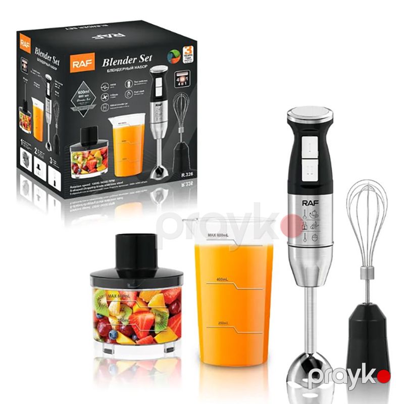 Çoxfunksiyalı blender RAF R.326 Mətbəx Blenderi 4-ü 1-də Doğrayıcı Əl Blenderi Elektrikli Mətbəx Mikseri — Blenderlər, xırdalayanlar və mikserlər, Bakı (6)