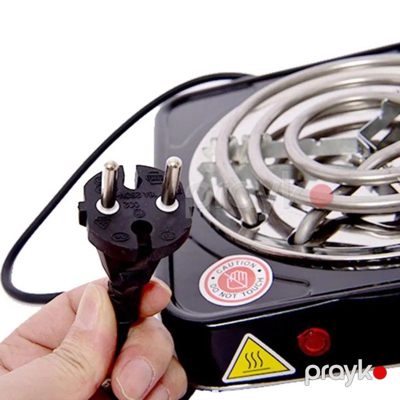 Wolf Elektrikli Qızdırıcı Pilitə Tək Bobinli Kamp Sobası 1000W — Plitələr, Bakı (3)