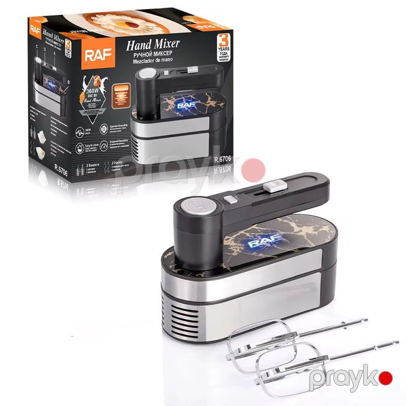 RAF R.6706 - Mikser 360W Güc 5 Sürət Rejimi 29000 rpm Asan Təmizlənə bilən — Blenderlər, xırdalayanlar və mikserlər, Bakı (3)
