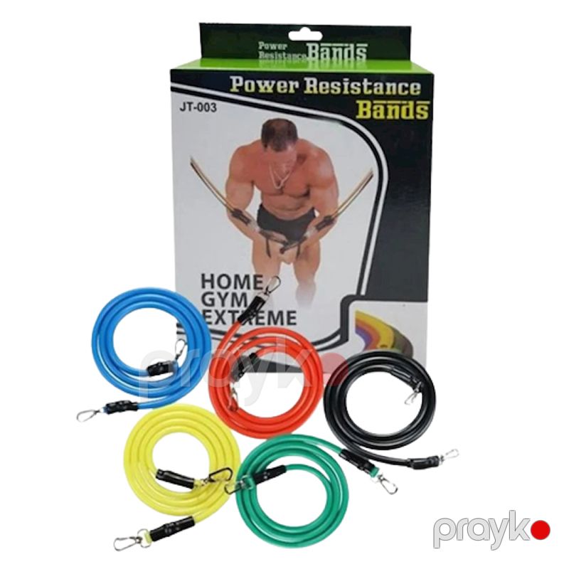 Fitnes Üçün Rezin Bantlar Dəsti Müqavimət Qrupları JT-003 5 Ədəd Rəngli Jqut Dəsti — İdman, hobi, istirahət, Bakı (6)