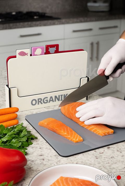 Mətbəx lövhələri dəsti 4 ədəd, dördkünc, stendli, plastik, 34.9x8.51x27.51 sm - homestore_vm1754 — Bakı