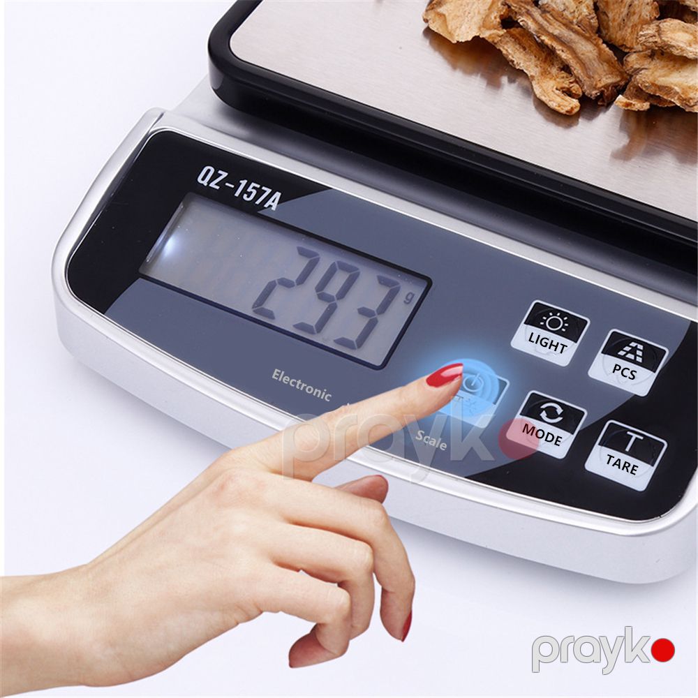Elektron Tərəzi Suya Davamlı USB Təkrar Doldurula Bilən Dəqiq Mətbəx Tərəzisi Çoxfunksiyalı 15KG-1g — Tərəzi, Bakı (3)