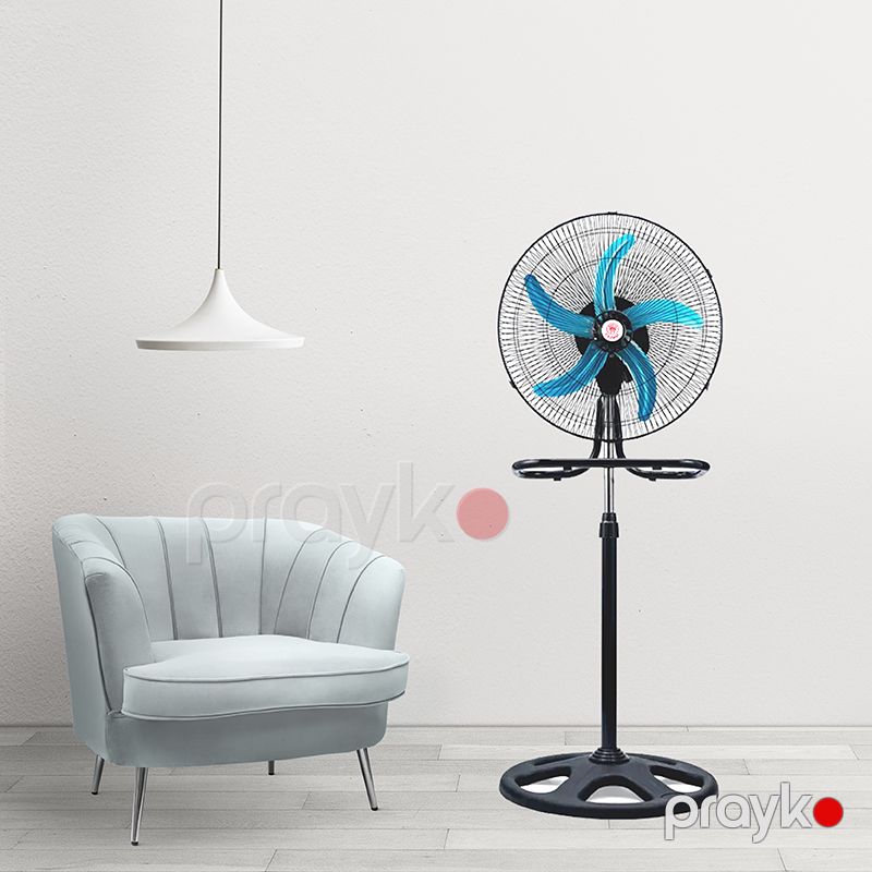 Yeni 3-ü 1-də Funksional Crown Ventilyator 60W Stend Ventilyator 5 Fərli Sərinkeş 3 Sürətli BSD 1836C — Ventilyatorlar, Bakı (6)