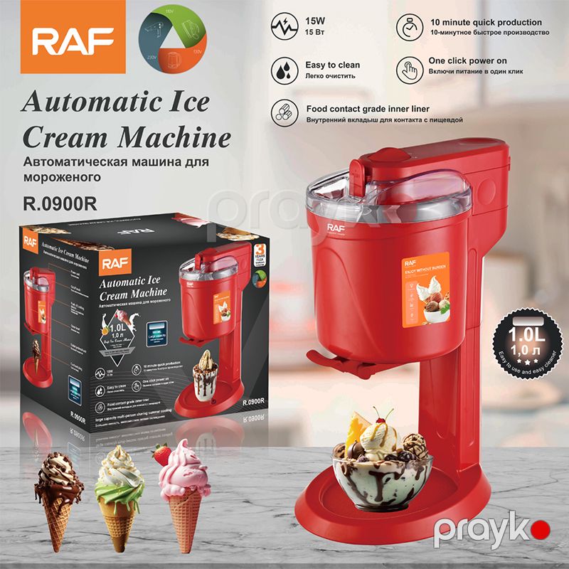RAF R.0900 Avtomatik Dondurma Maşını 1L Elektrikli Yumşaq Servisli Desert Maker Dondurma Hazırlayıcı — Ev texnikası, Bakı (4)